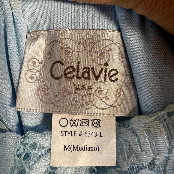 Celavie Lace Formal Gown M Long Maxi Off Shoulder Romantic Embellished Dress USA - Picture 9 of 10